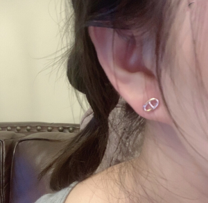 Essenceofluxury Womens Jewelry Hermes Finesse Chaine dAncre Earrings Silver A205PP180 AA198898