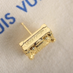 Essenceofluxury Womens Jewelry Louis Vuitton LV Petite Malle Earrings Gold A205PP180 AA198903