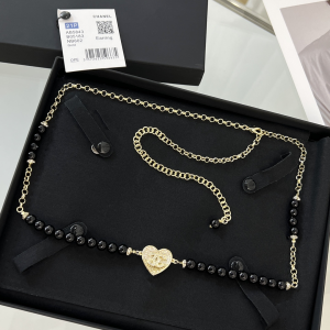 Chanel Crystals CC Logo Heart Pearls Belt 