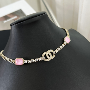 Essenceofluxury Womens Jewelry Chanel Crystals CC Logo Choker Necklaces A62PP280 AA199262