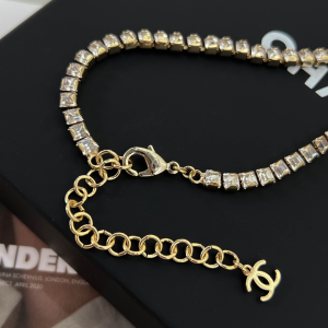 Essenceofluxury Womens Jewelry Chanel Crystals CC Logo Choker Necklaces A62PP380 AA199261