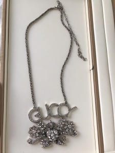 Essenceofluxury Womens Jewelry Gucci Crystals Guccy Pendant Necklaces A152PP280 AA199536