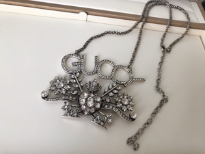 Essenceofluxury Womens Jewelry Gucci Crystals Guccy Pendant Necklaces A152PP280 AA199536