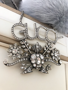Essenceofluxury Womens Jewelry Gucci Crystals Guccy Pendant Necklaces A152PP280 AA199536