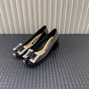 Sergio Rossi SR Prince Pumps Crystals Buckle Shiny Black Patent Leather 50MM Sergio Rossi SR Prince Pumps Crystals Buckle Shiny Black Patent Leather 50MM