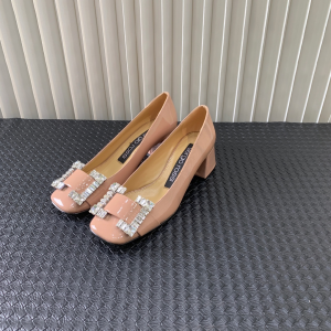 Sergio Rossi SR Prince Pumps Crystals Buckle Shiny Pink Patent Leather 50MM Sergio Rossi SR Prince Pumps Crystals Buckle Shiny Pink Patent Leather 50MM