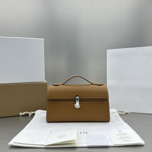 Savette Symmetry Pochette Top Handle Leather Tote Shoulder Bag Brown Savette Symmetry Pochette Top Handle Leather Tote Shoulder Bag Brown