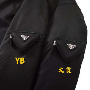 Essenceofluxury Womens Clothing Prada Black Nylon Jacket Coat SML A155PP780 AA199942