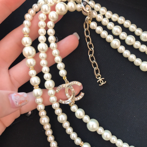 Essenceofluxury Womens Jewelry Chanel Vintage Classic Pearls Necklaces A152PP280 AA199933