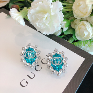 Essenceofluxury Womens Jewelry Gucci Crystals Interlocking G Earrings A152PP280 AA199931