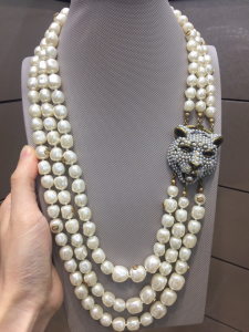 Essenceofluxury Womens Jewelry Gucci Feline Pearls Necklaces A152PP380 AA199932