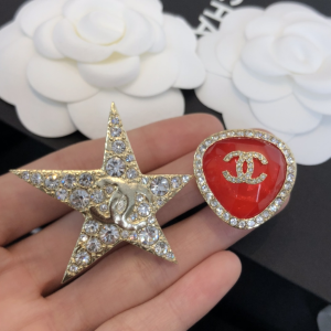 Chanel Crystals Star CC Hair Clip 