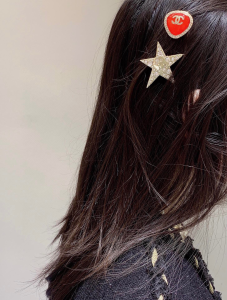 Essenceofluxury Womens Jewelry Chanel Crystals Star CC Hair Clip A39PP180 AA200220