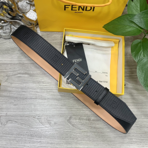 Essenceofluxury Mens Belts Fendi FF Logo Buckle Black Leather Belt 38MM A175PP240 AA200509