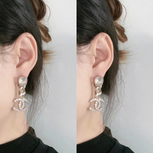 Essenceofluxury Womens Jewelry Chanel Crystals CC Logo Pendant Earrings A152PP180 AA200462