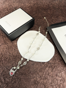 Essenceofluxury Womens Jewelry Gucci Interlocking G Pearls Neclaces A152PP280 AA200477