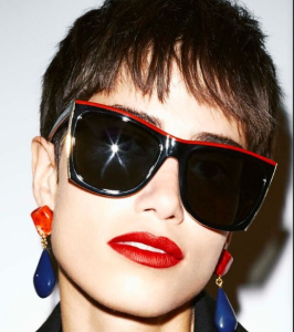 Essenceofluxury Womens Jewelry Saint Laurent YSL Red Blue Earrings A152PP280 AA200472