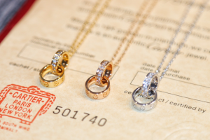 Essenceofluxury Womens Jewelry Cartier Love Diamond Necklaces A62PP280 AA200633