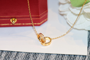 Essenceofluxury Womens Jewelry Cartier Love Diamond Necklaces A62PP280 AA200633