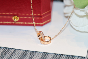 Essenceofluxury Womens Jewelry Cartier Love Diamond Necklaces A62PP280 AA200633