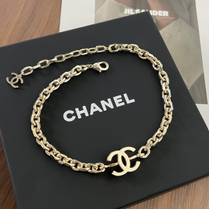 Chanel Gold CC Logo Chain Necklaces 