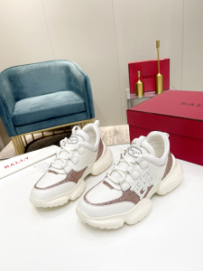 Bally B Cloud Claires Leather Sneakers White Bally B Cloud Claires Leather Sneakers White