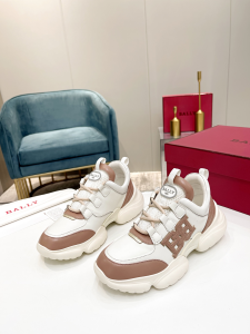 Bally B Cloud Claires Leather Sneakers White Nude Bally B Cloud Claires Leather Sneakers White Nude