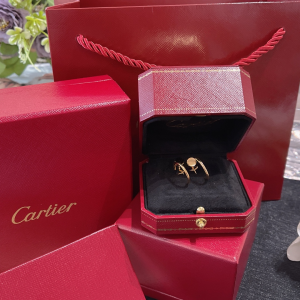 Essenceofluxury Womens Jewelry Cartier Juste un Clou Earrings in Rose Gold A173PP380 AA200863