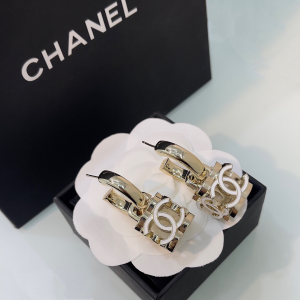 Essenceofluxury Womens Jewelry Chanel CC Logo Lock Earrings A39PP180 AA200924