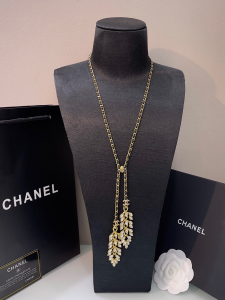 Chanel Chain and Leather Pendant Necklaces 