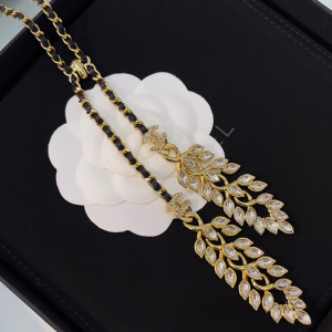 Essenceofluxury Womens Jewelry Chanel Chain and Leather Pendant Necklaces A39PP280 AA200928