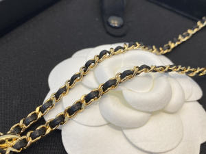 Essenceofluxury Womens Jewelry Chanel Chain and Leather Pendant Necklaces A39PP280 AA200928