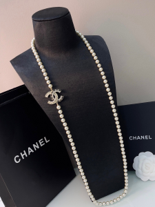 Chanel Crystals CC Pearls Necklaces 