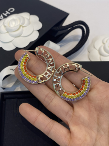 Chanel Rainbow Crystals Earrings 