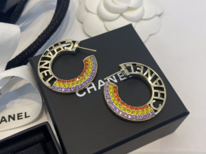 Essenceofluxury Womens Jewelry Chanel Rainbow Crystals Earrings A39PP180 AA201399