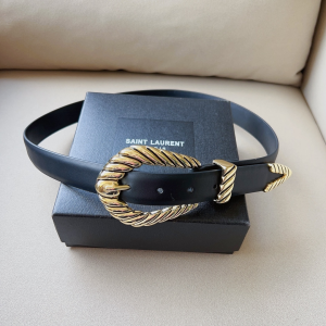 Saint Laurent YSL Leather Belt 30MM 
