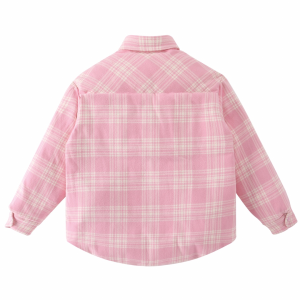Essenceofluxury Womens Clothing Miu Miu Check Plaid Down Jacket Pink SML A155PP880 AA201575