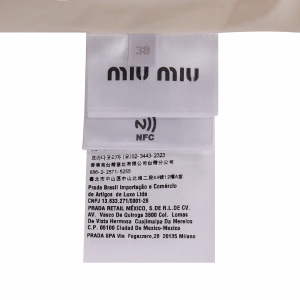 Essenceofluxury Womens Clothing Miu Miu Check Plaid Down Jacket Red SML A155PP880 AA201576