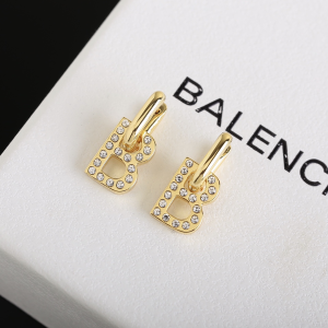 Balenciaga B Chain XS Gold Earrings 
