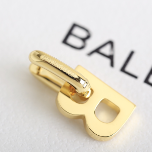 Essenceofluxury Womens Jewelry Balenciaga B Chain XS Gold Earrings A205PP180 AA201643