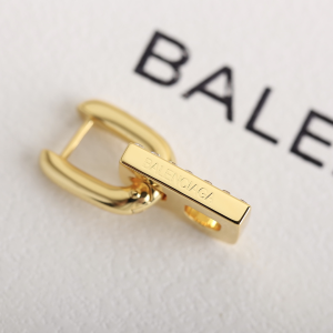 Essenceofluxury Womens Jewelry Balenciaga B Chain XS Gold Earrings A205PP180 AA201643