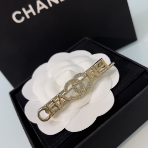 Chanel Crystal CC Logo Moongram Brooch 