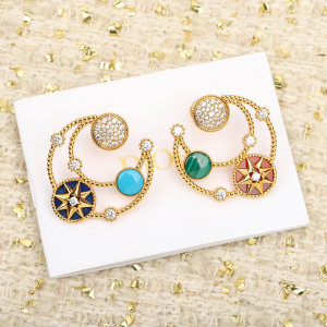 Dior Rose Des Vents Earrings Diamonds 