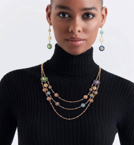 Essenceofluxury Womens Jewelry Dior Rose Des Vents Earrings with Diamonds A152PP380 AA201572