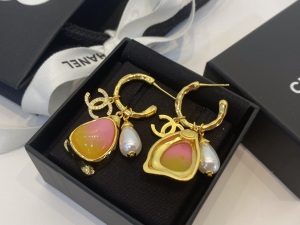 Essenceofluxury Womens Jewelry Chanel Crystals CC Logo Earrings A39PP180 AA201685