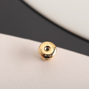 Essenceofluxury Womens Jewelry Fendi Gold Baguette FF Logo Earrings A39PP180 AA201679