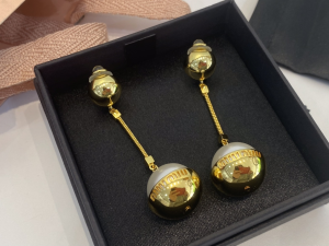 Miu Miu Metal and Pearl Earrings 