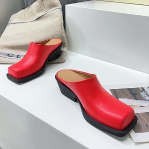 Armani Leather Mule Red 