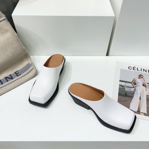 Essenceofluxury Womens Shoes Armani Leather Mule in White 35 To 40 A151PP480 AA201807