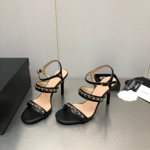 Essenceofluxury Womens Shoes Chanel Leather Sandals in Black 35 To 41 A151PP480 AA201830